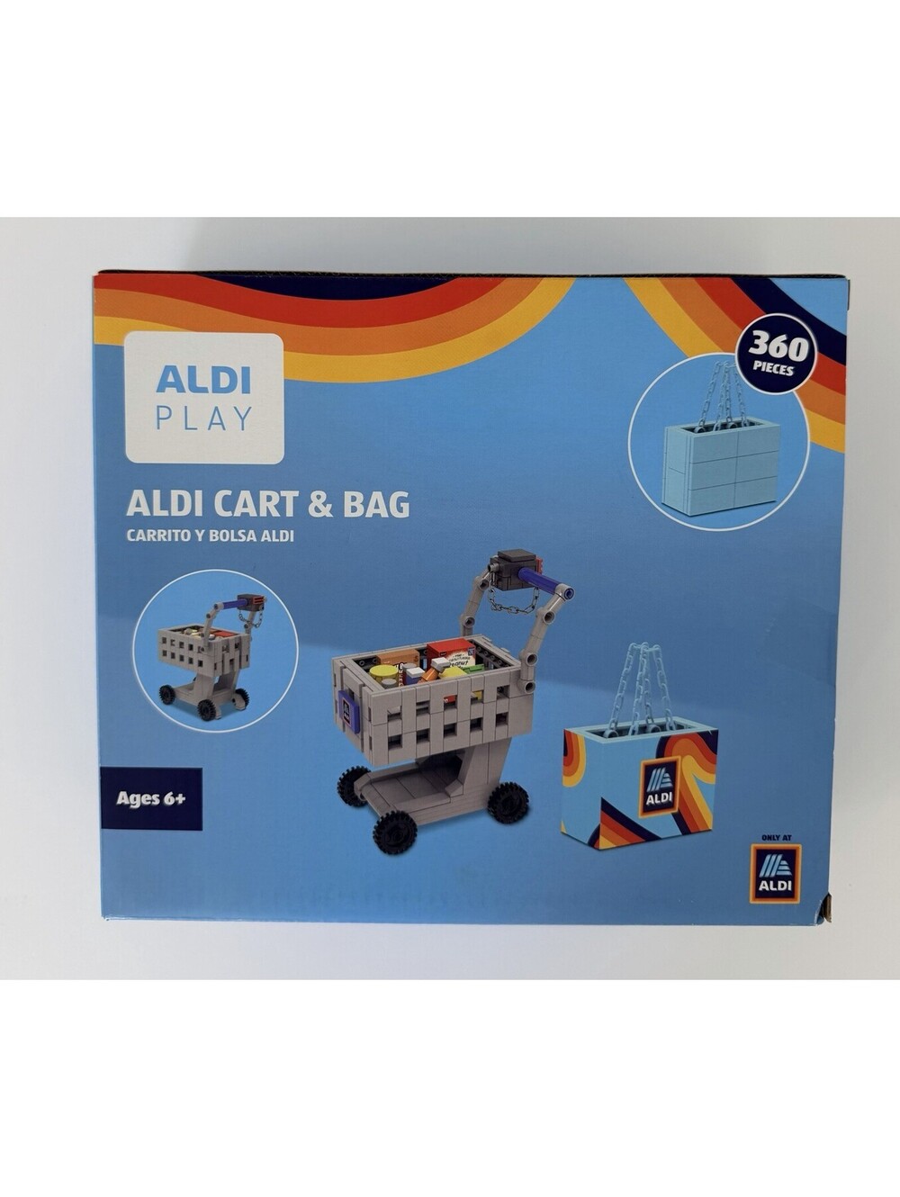 ALDI Play Cart & Bag Set 360 Pieces Toy Shopping Cart New
